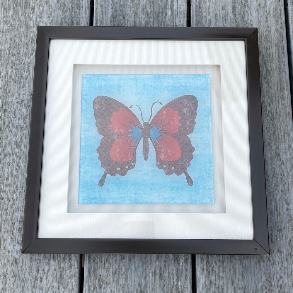 Shadowbox Framed Acrylic Butterfly Wall Art